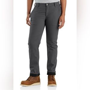 Carhartt Women's Rugged Flex® Original Fit Canvas Fleece Lined Pant